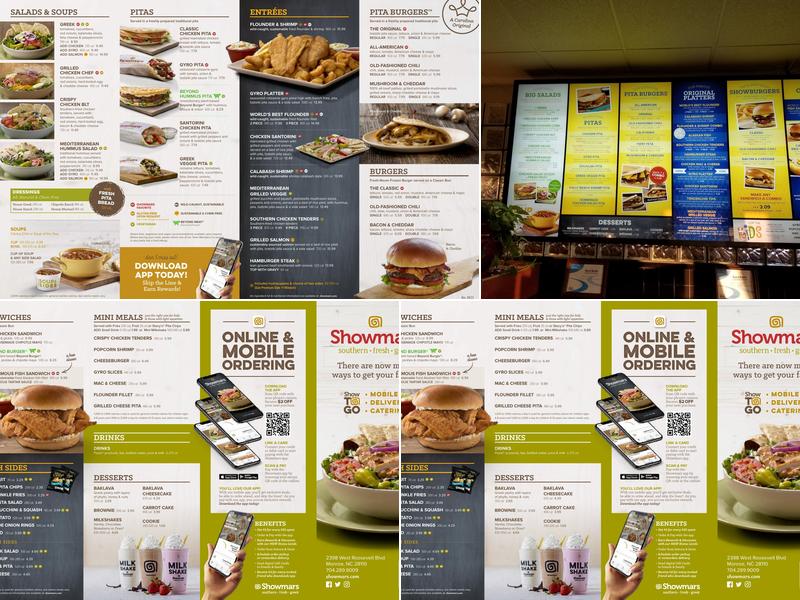 Showmars Monroe Menu