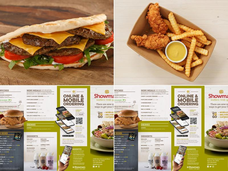 Showmars Monroe Menu