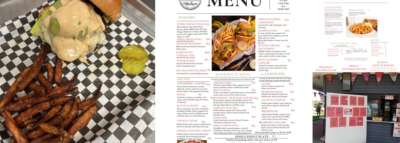 Hot's Point Menu