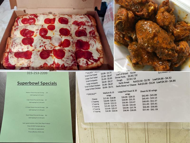 Mr. Pizza Menu