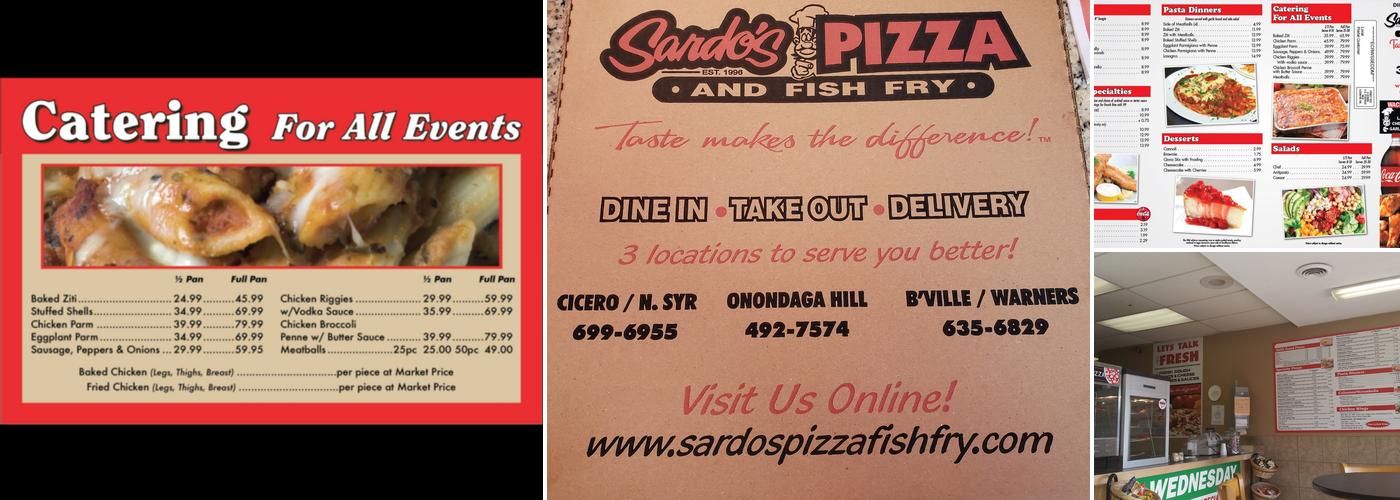 Sardo's Pizza & fish fry Menu