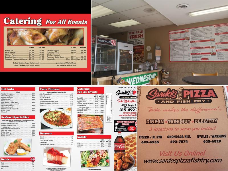 Sardo's Pizza & fish fry Menu