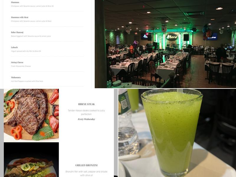 Beirut Restaurant Menu