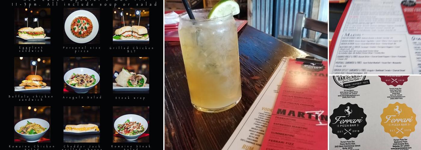 Ferrari Pizza Bar Menu