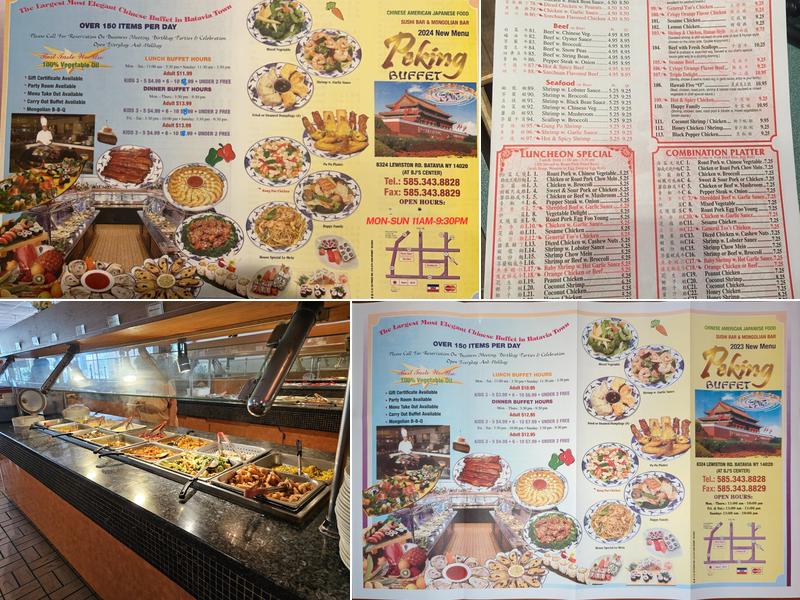 Peking Buffet Menu
