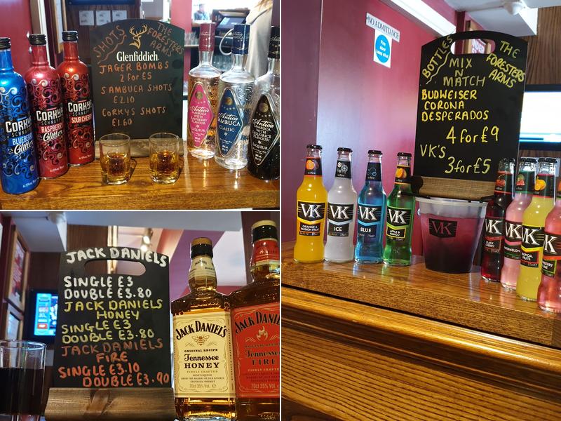 The Foresters Arms Menu