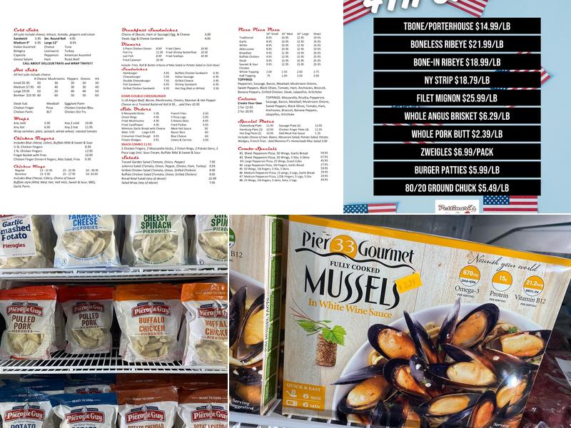 Pettinari's Deli, Pizza & Meats Menu