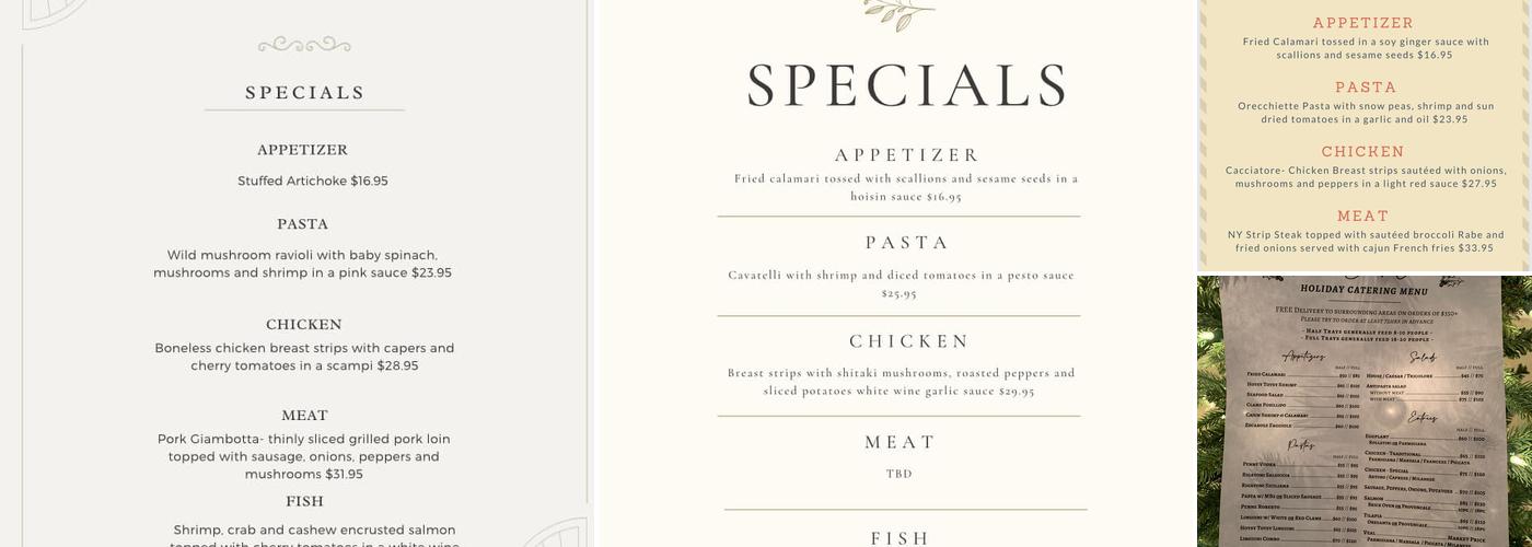 Puleo's Brick Oven Menu