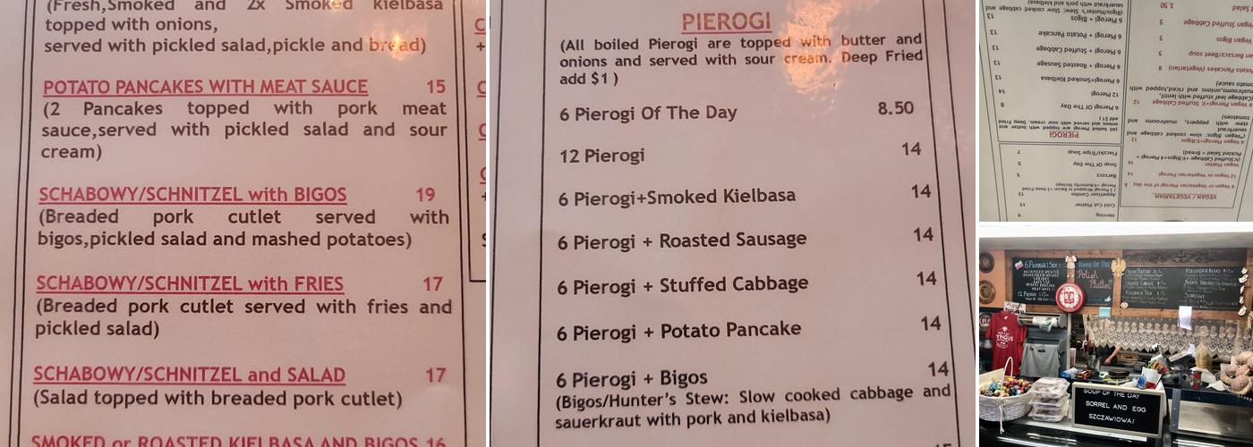 Polska Chata LLC Menu