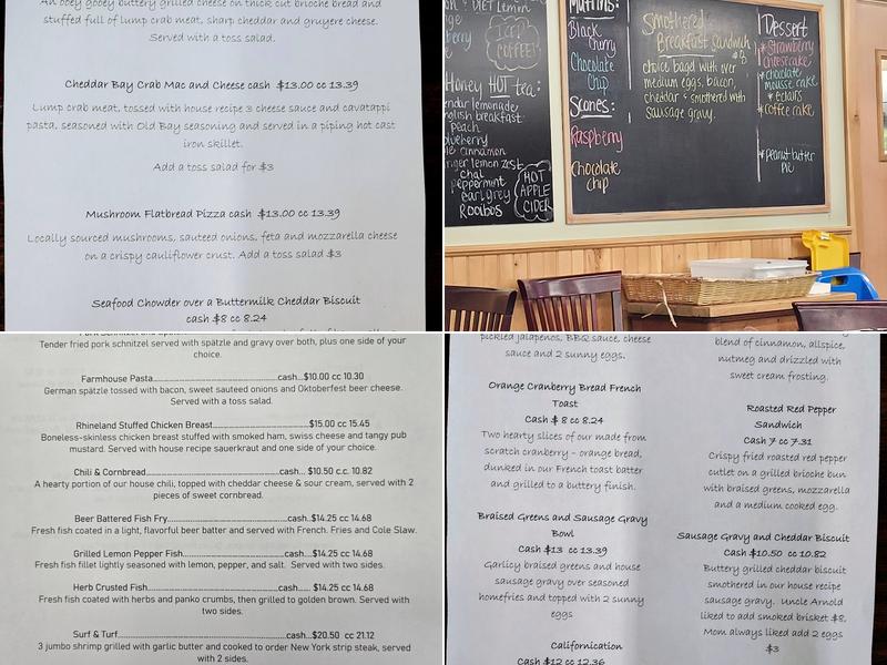 The Farmer's Table Menu