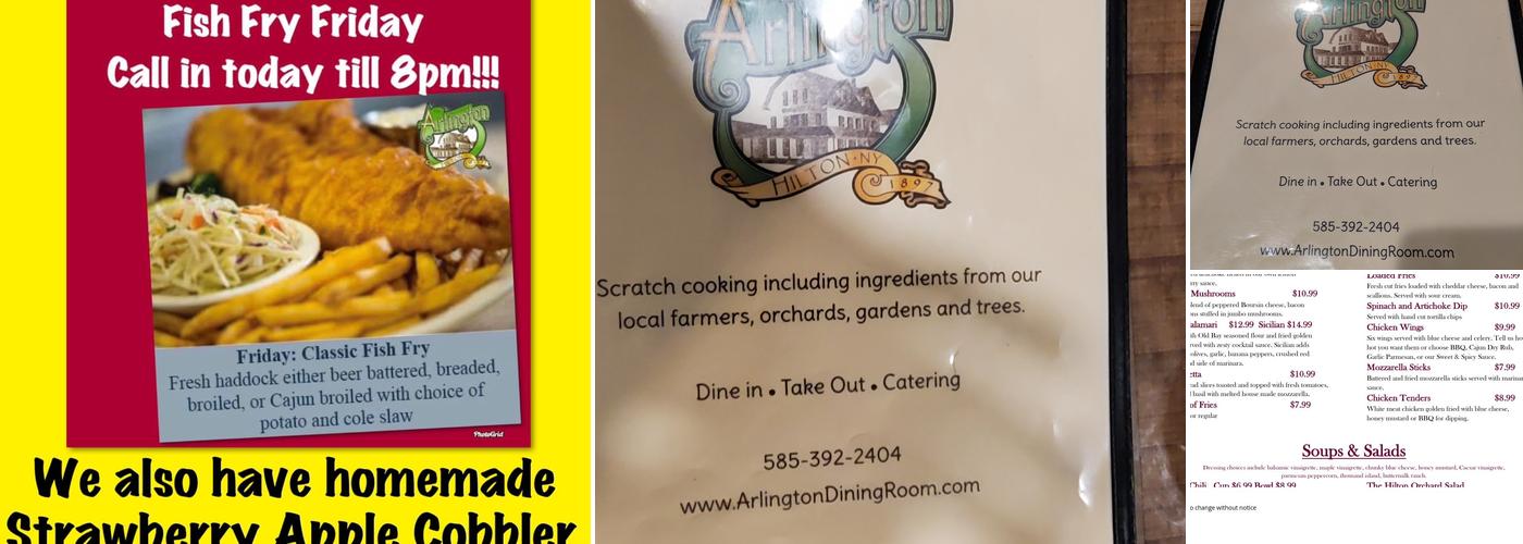 The Arlington Gastropub Menu