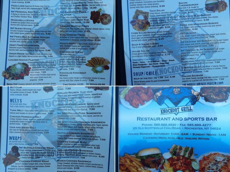 Knuckles Knockout Menu