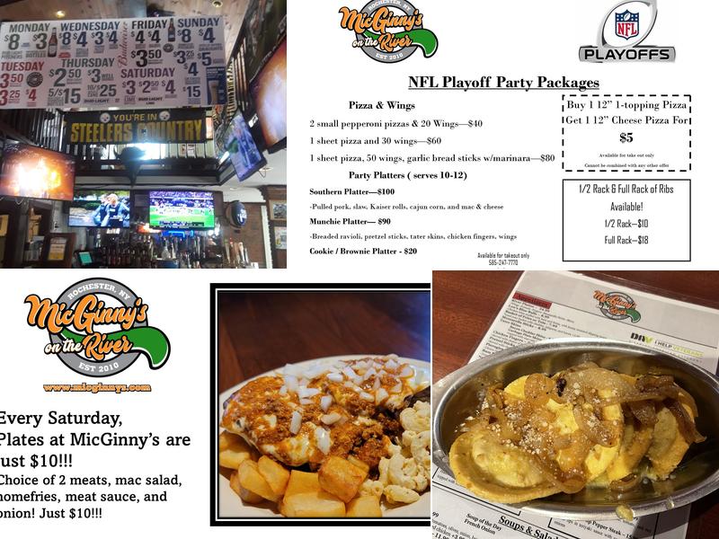 MicGinny's on the River Menu