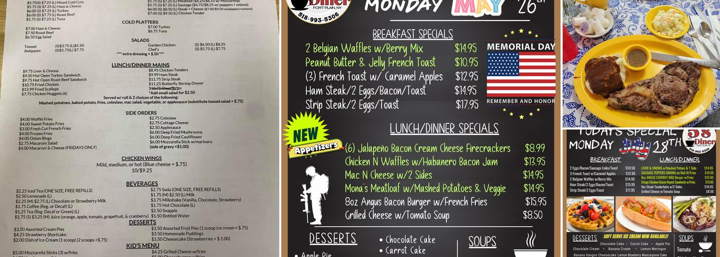 5S Diner Menu