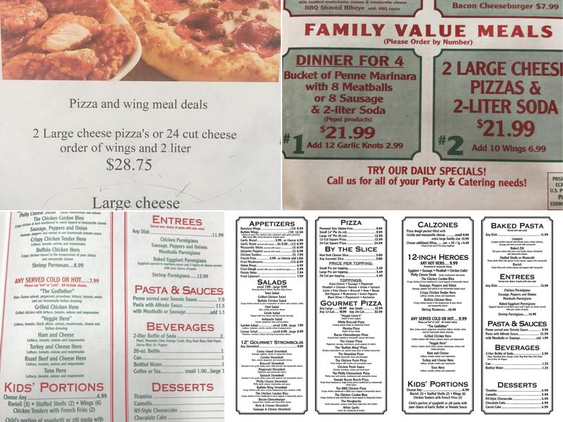 Ceasars Pizza Menu