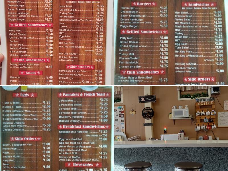 Michael's Diner Menu