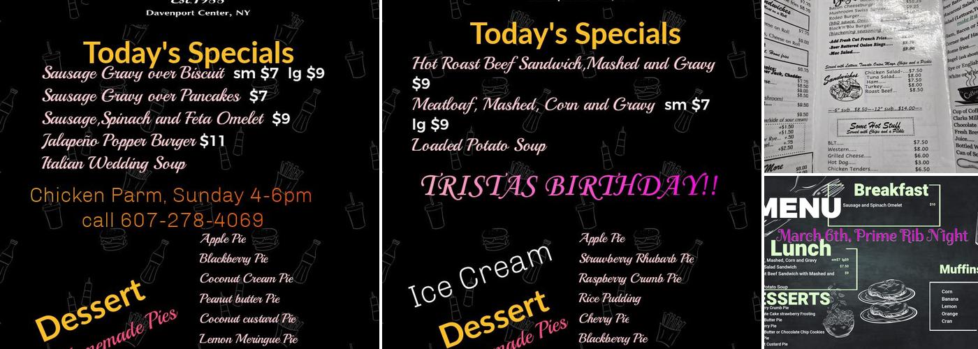The Diner Menu
