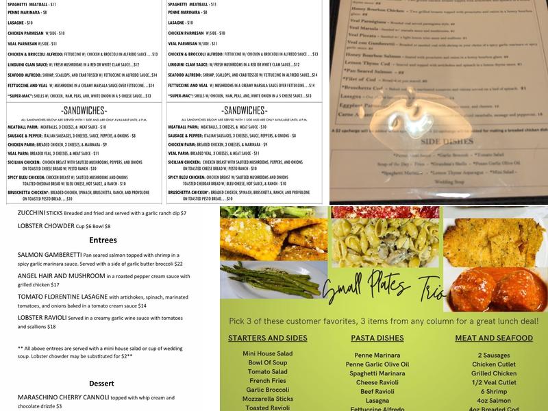 Casa D'Angelo Italian Menu