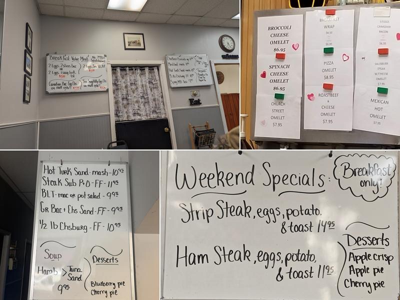 The Village Restaurant Menu