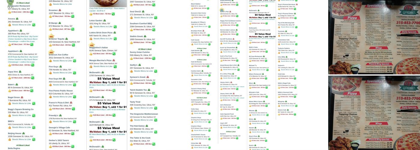 Giovanni's Pizzeria Menu