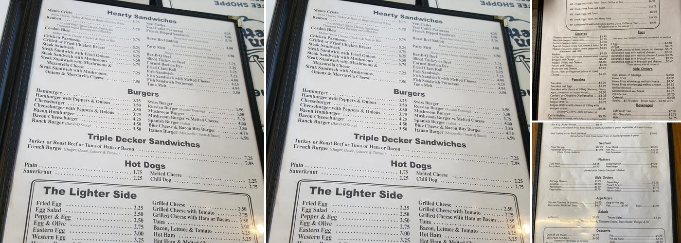 Iron Kettle Restaurant Menu