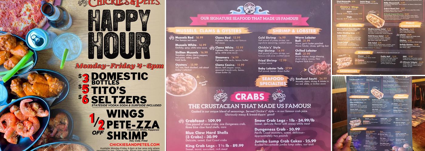 Chickie's & Pete's Menu