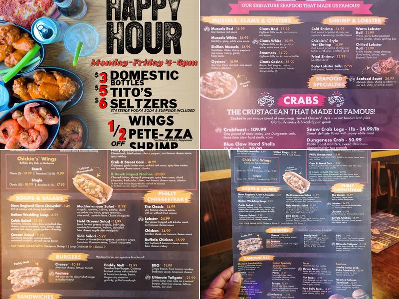 Chickie's & Pete's Menu
