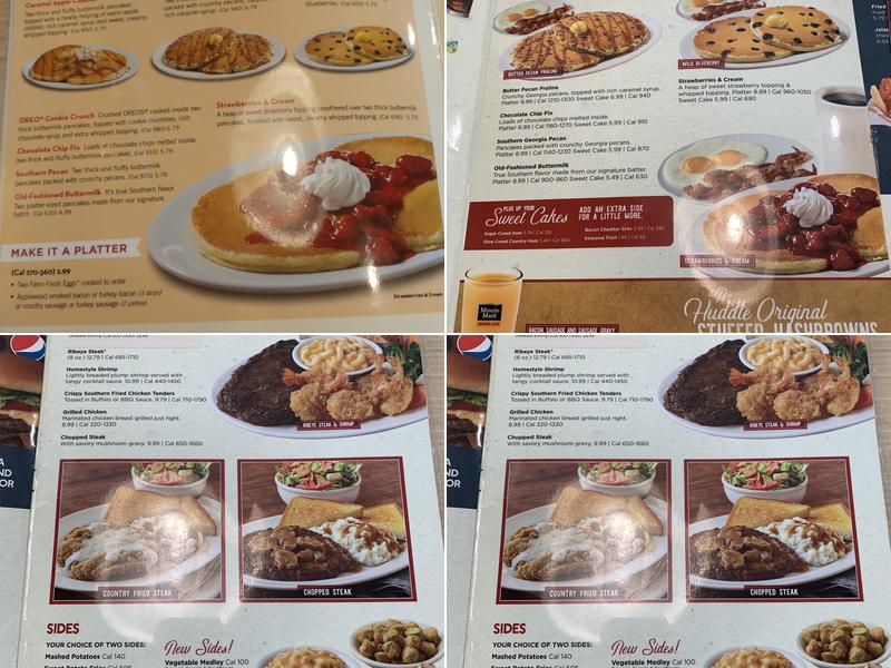 Huddle House Menu