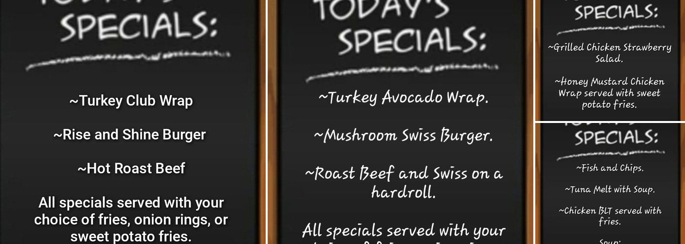 Mrs K's Kitchen Menu