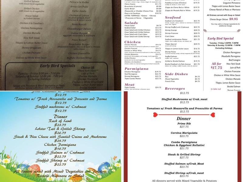 Cavalino's Menu