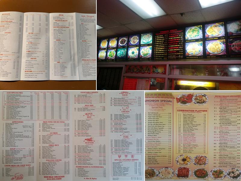 Jade Dragon Menu