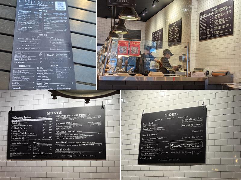 Mighty Quinn's Barbeque Menu