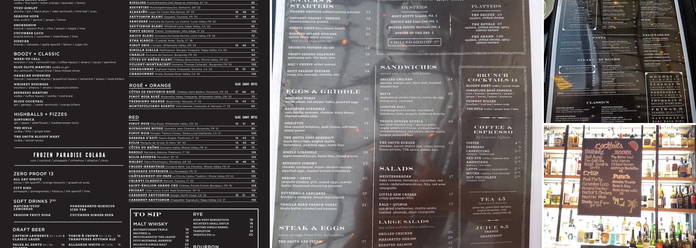 The Smith Menu