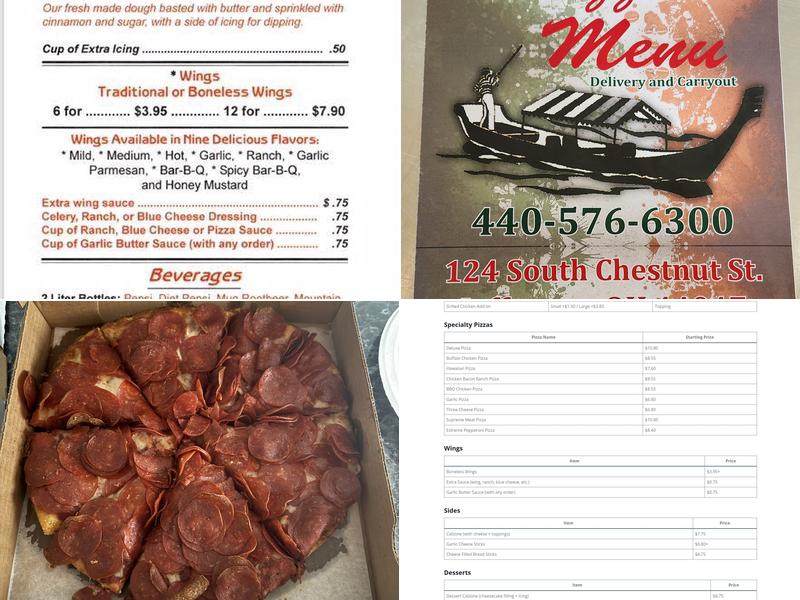 Colucci's Pizza Menu