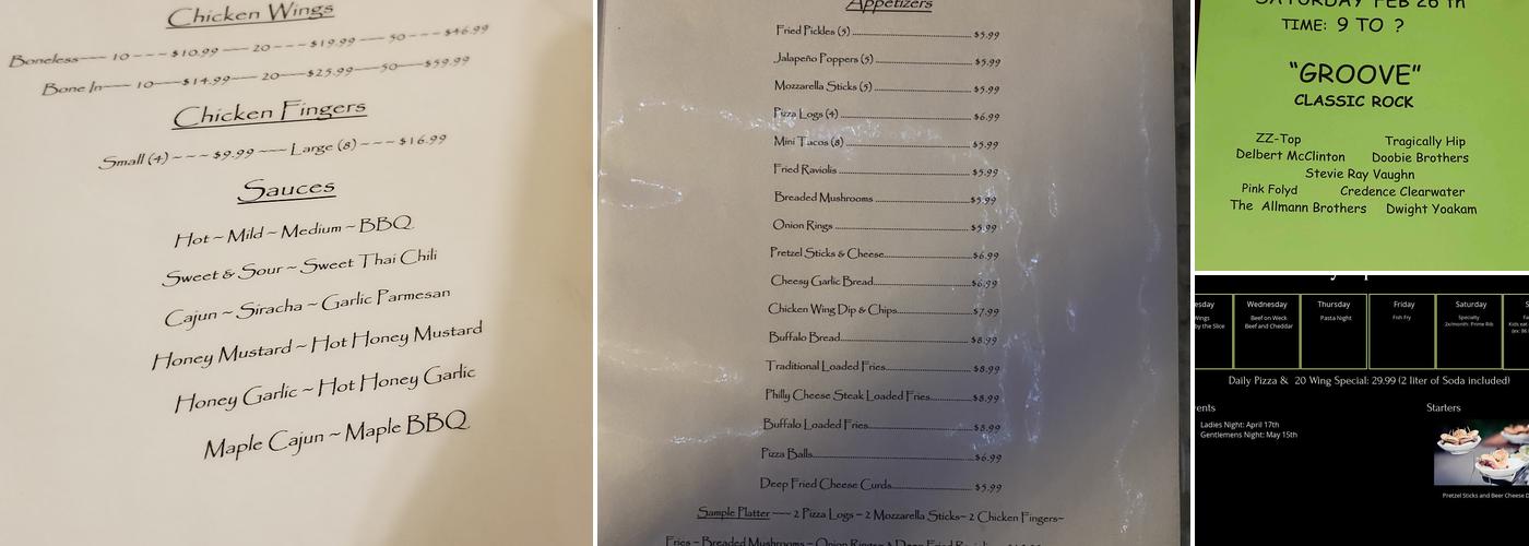 Bliss Bar And Grill Menu