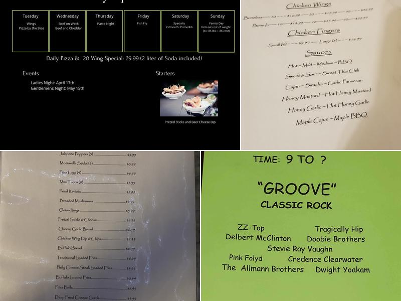 Bliss Bar And Grill Menu