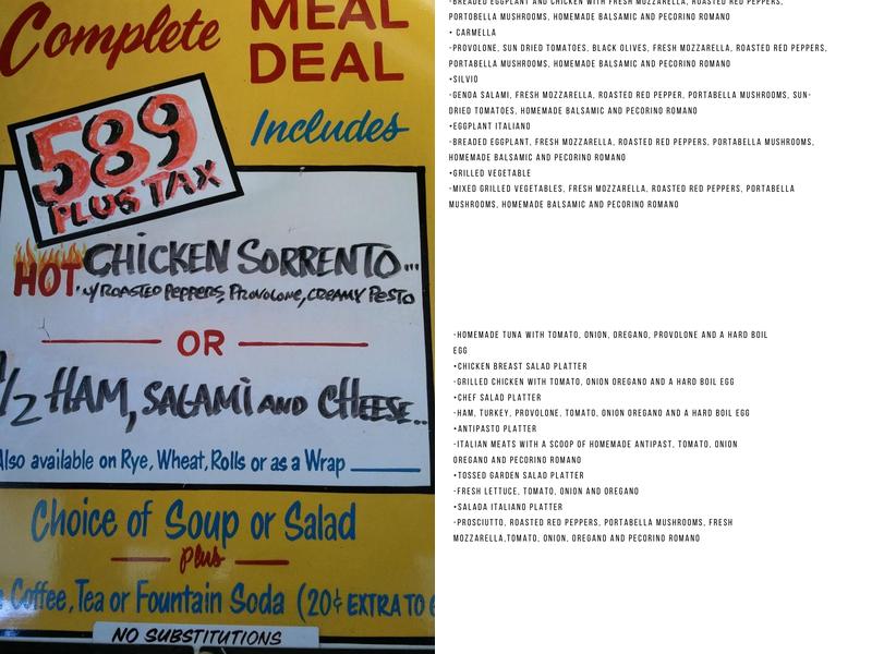Richard's Sub World & Deli Menu
