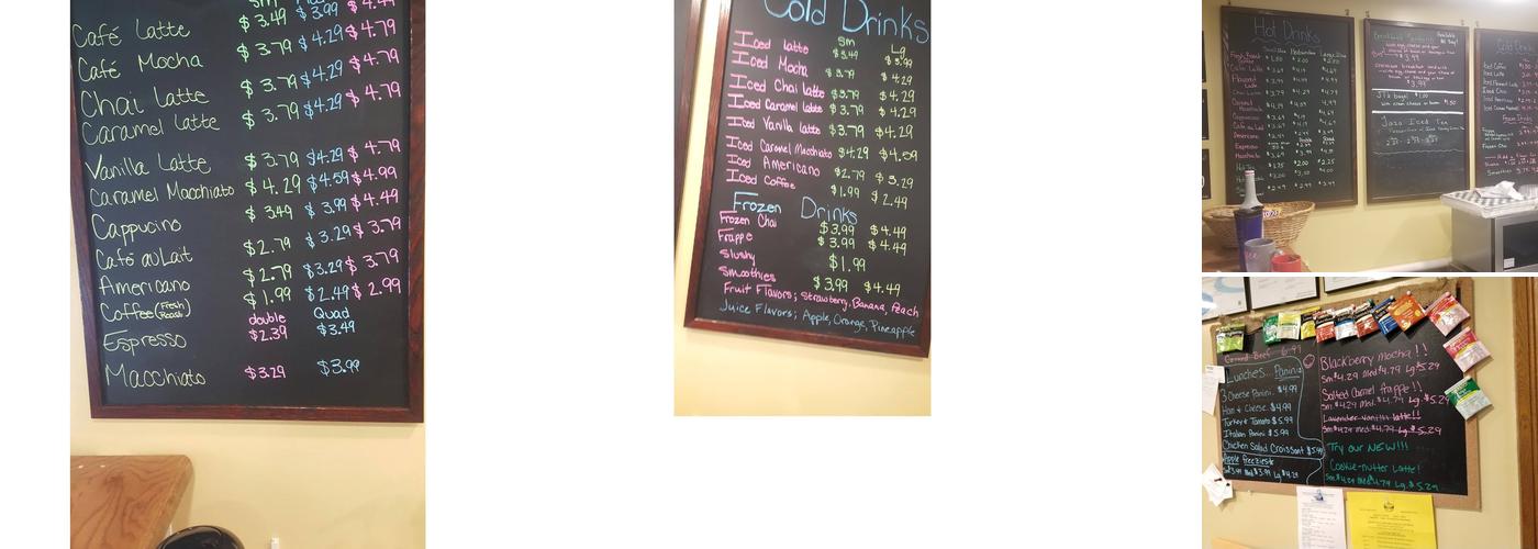 All Things Coffee House Menu