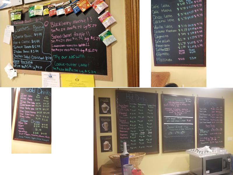 All Things Coffee House Menu
