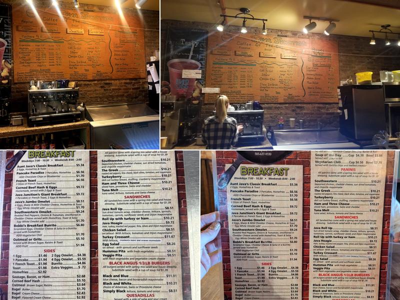 Java Junction Coffee Roasters & Bakery Menu