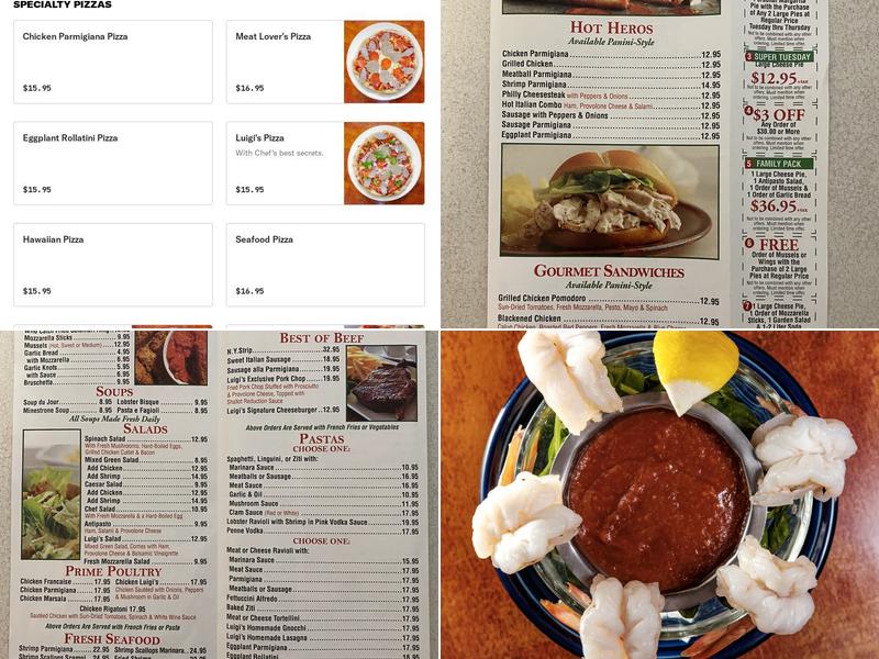 Luigi's Restaurant Menu