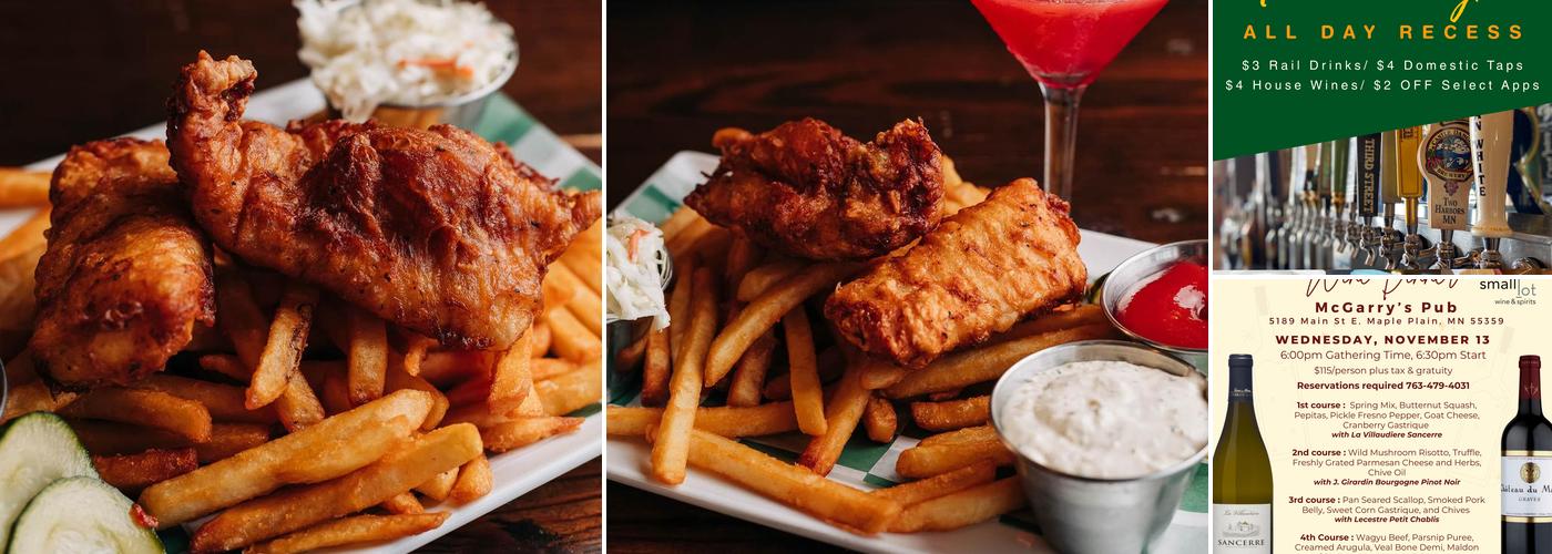 McGarry's Pub Menu