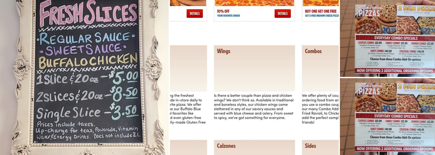 Mark's Pizzeria Menu