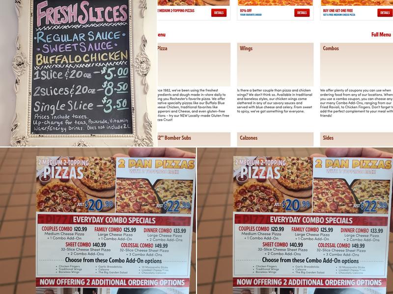 Mark's Pizzeria Menu