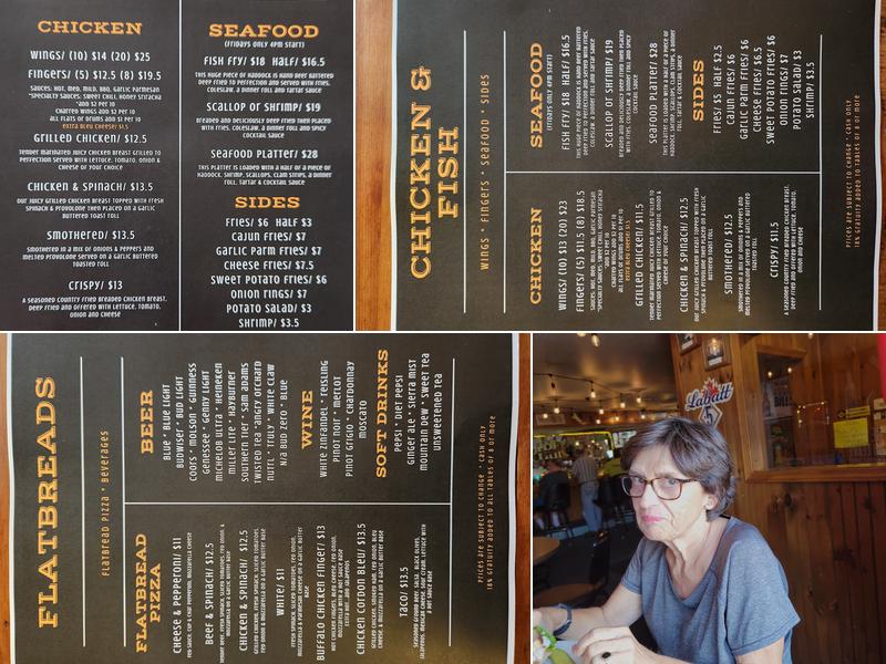 Canalside Inn Menu