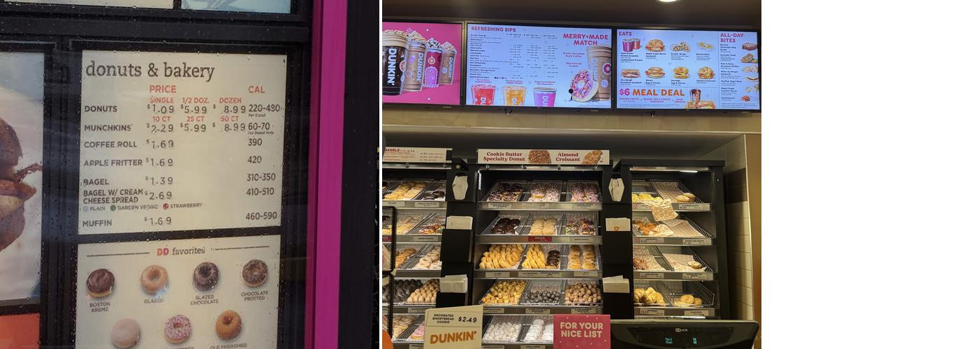 Dunkin' Menu