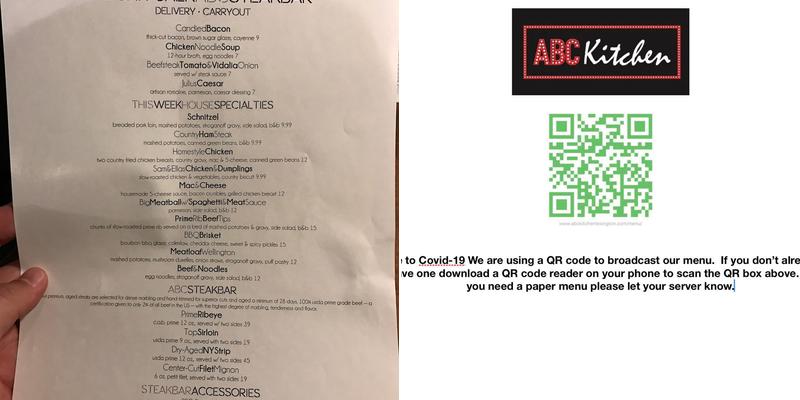 ABC Kitchen Menu