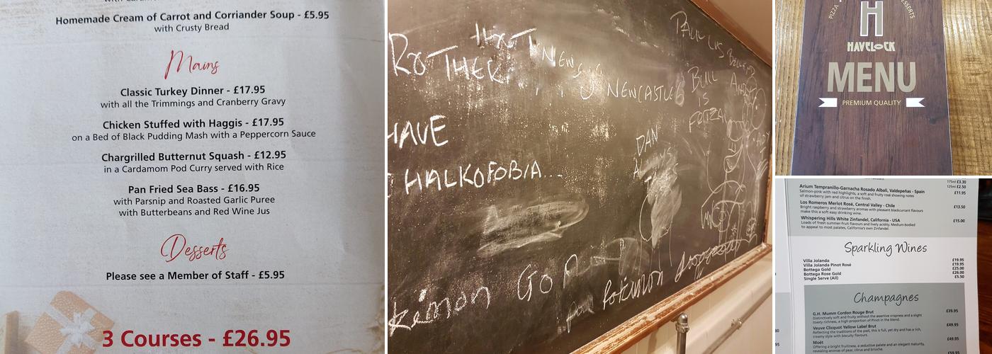 The Havelock Menu