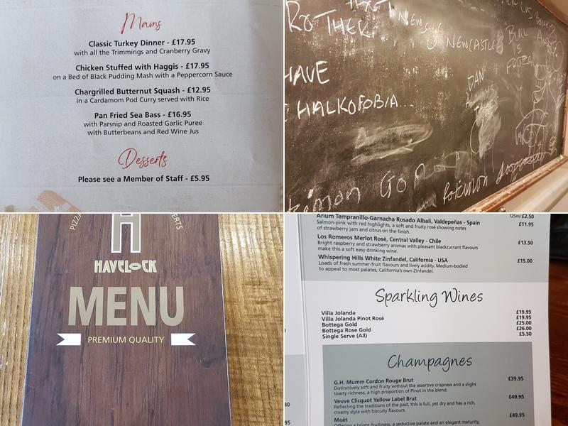 The Havelock Menu