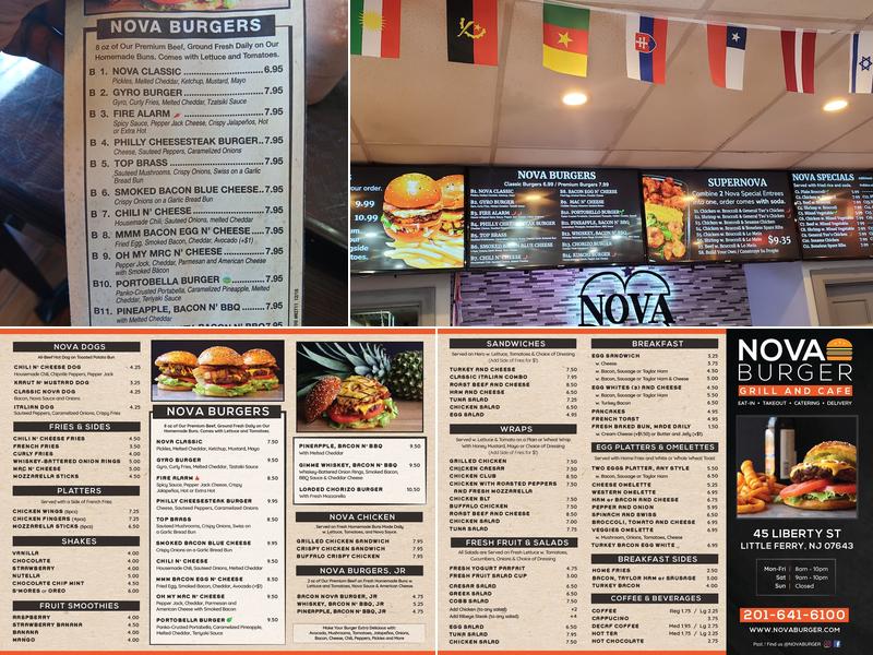 NOVA BURGER Menu